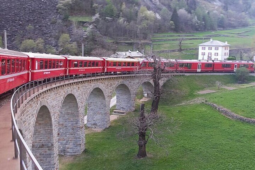 Bernina Express Tour Swiss Alps & St Moritz From Milan