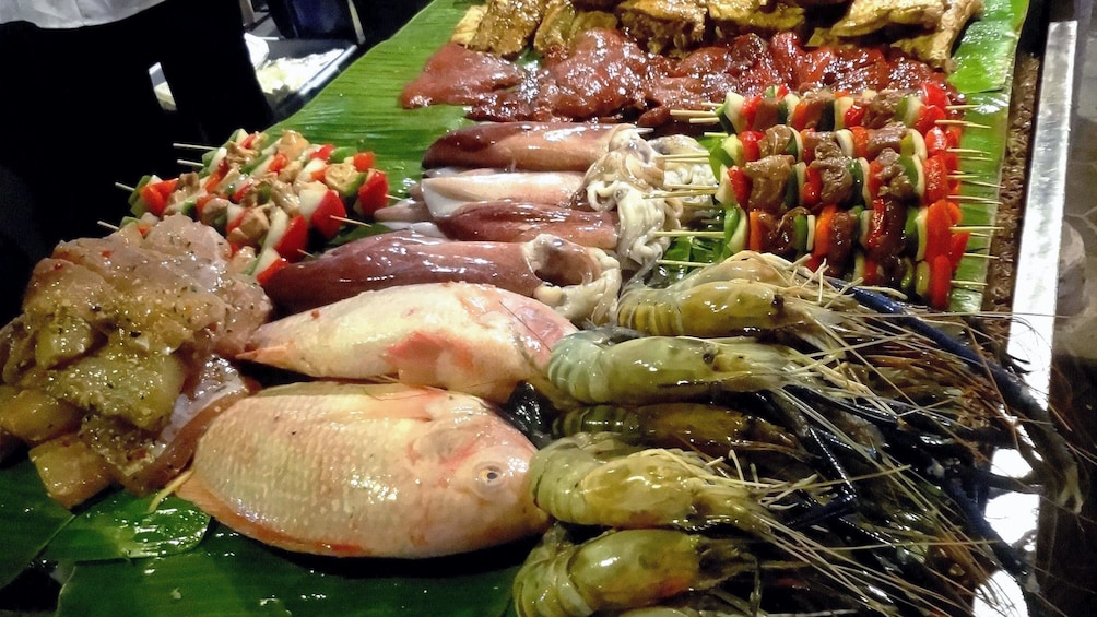 buffet selections in siem reap