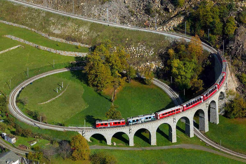 Bernina Express and Swiss Alps. Pick up from hotel