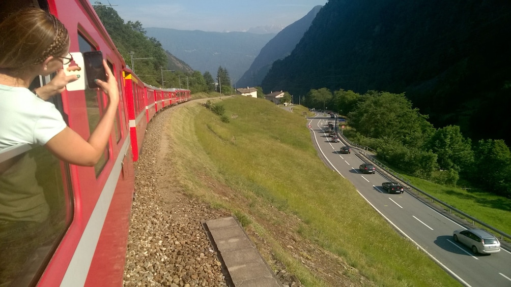 Bernina Express and Swiss Alps. Pick up from hotel