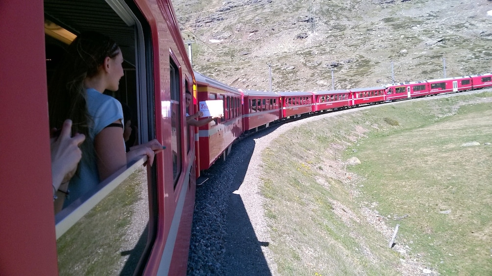 Bernina Express and Swiss Alps 1 day tour, pick up from hotel.