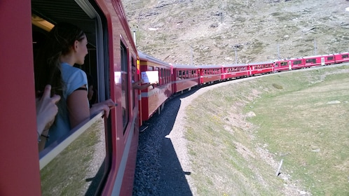 Bernina Train and Swiss Alps, full day tour. Departure from Milan