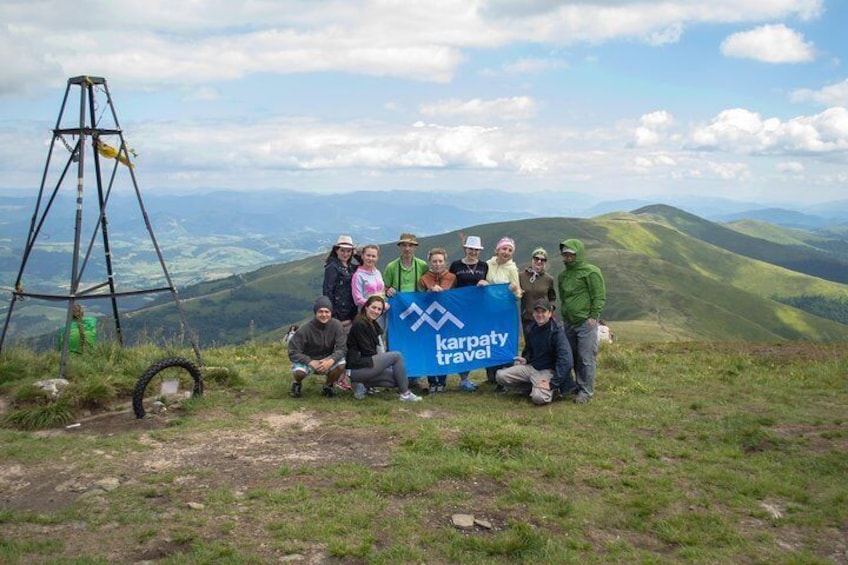 On the top of Borzhava range