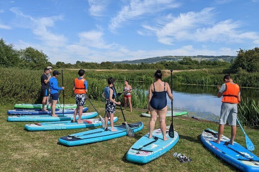 Stand-up Paddleboard SUP Safari on The River Avon For Beginners