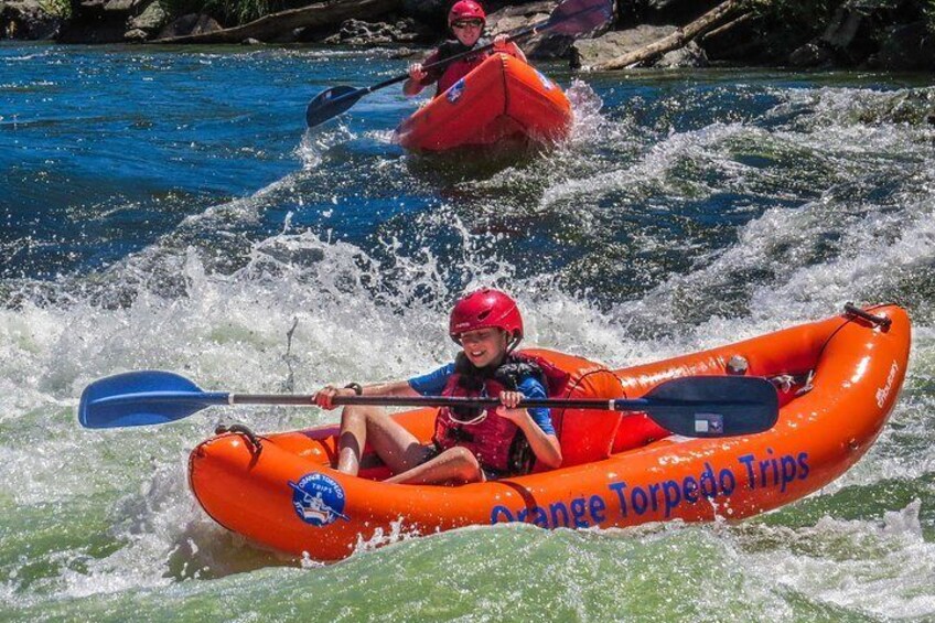 Kids love kayaking the Rogue River