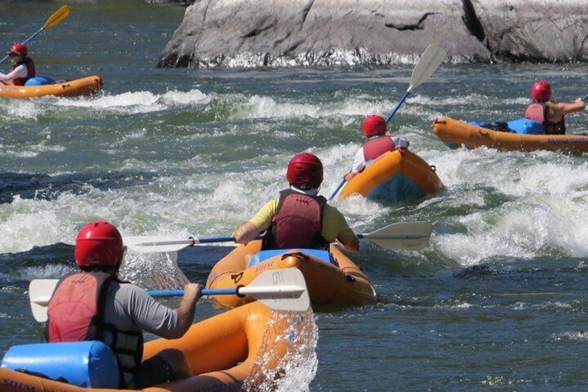 Kayaking the Rogue River near Grants Pass Oregon