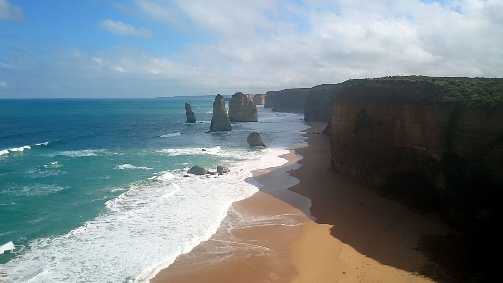 View of the cliffside in Melbourne