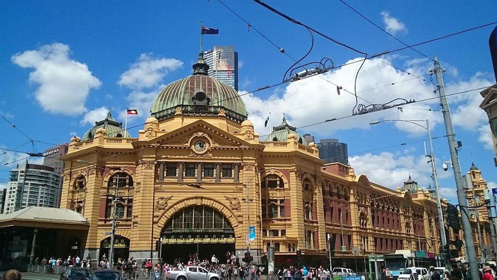 The Flinders Street Station in Melbourne