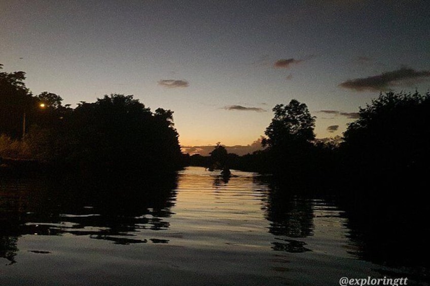 Kayaking under the Sunset