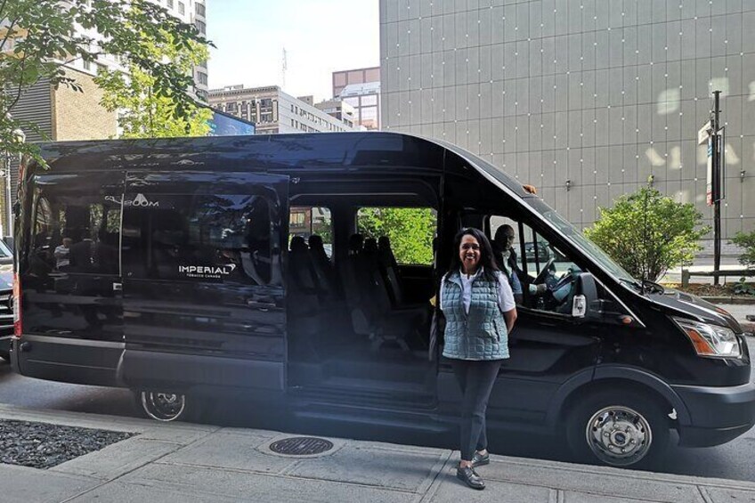 Ruby's Private Customised and Luxury Neighbourhood and Culinary Experiences for corporate, business clients and event planners in a sprinter. F1 Weekend June 2022