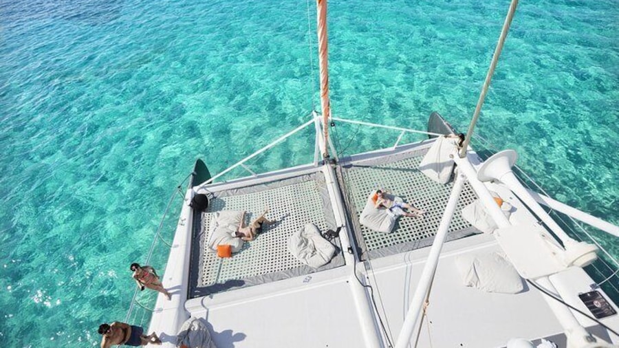 Catamaran Adventure Full Day: Ile aux cerfs,GRSE Waterfall,Snorkeling &BBQ Lunch