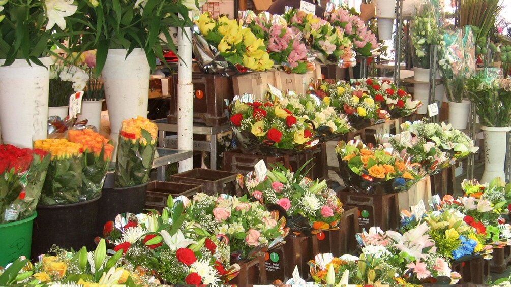 Show item 5 of 5. Bouquets of flowers on sale at the market in Cannes