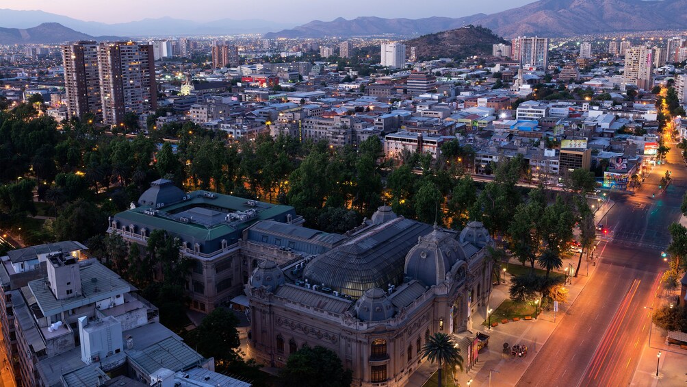 City of Santiago at night