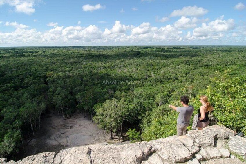 Top of the Coba pyramid