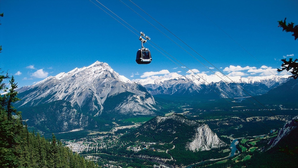 Hitch a ride on a gondola en route to the top of Sulphur Mountain