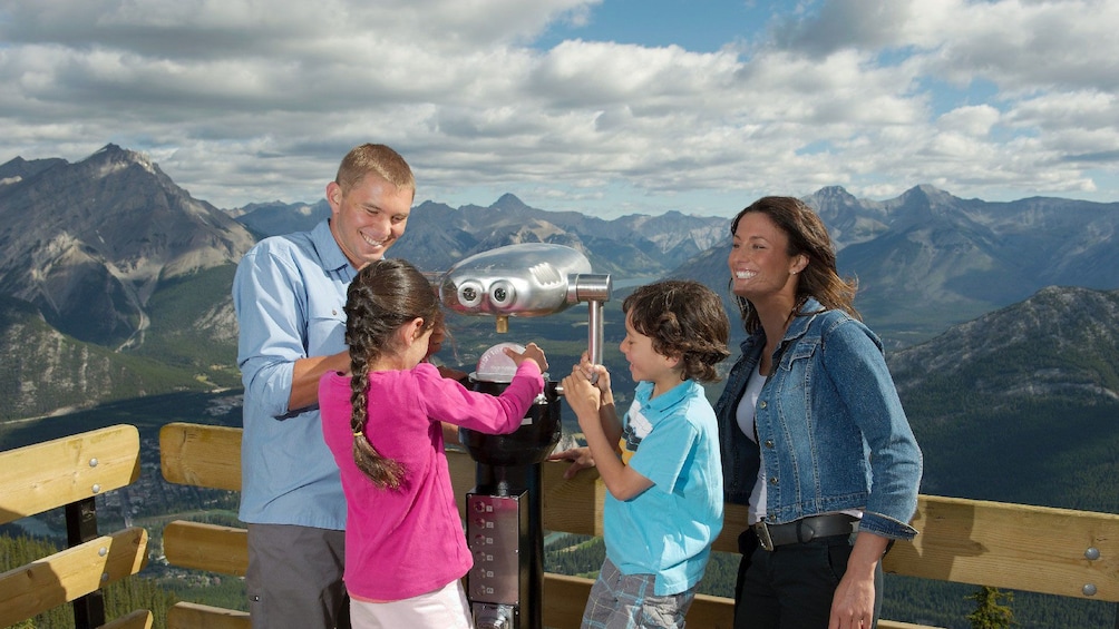 Enjoy majestic views of the Canadian Rockies from Sulphur Mountain