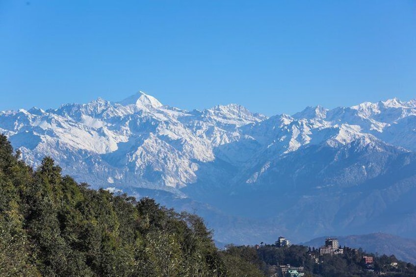 Himalayas in the thick of winter