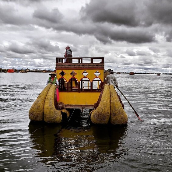 Sleep on Uros Island on Lake Titicaca