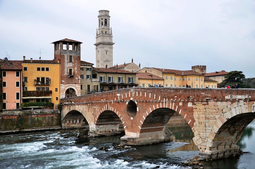 Ponte Pietra in Verona, Italy