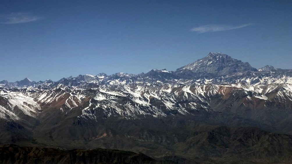 Mount Aconcagua and the Andes mountains