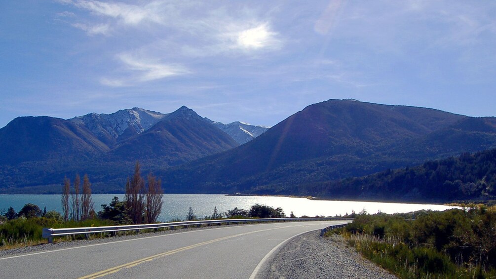 Mountain view from road in Bariloche