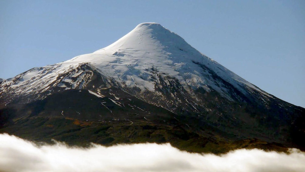 Snowy mountain view in Bariloche