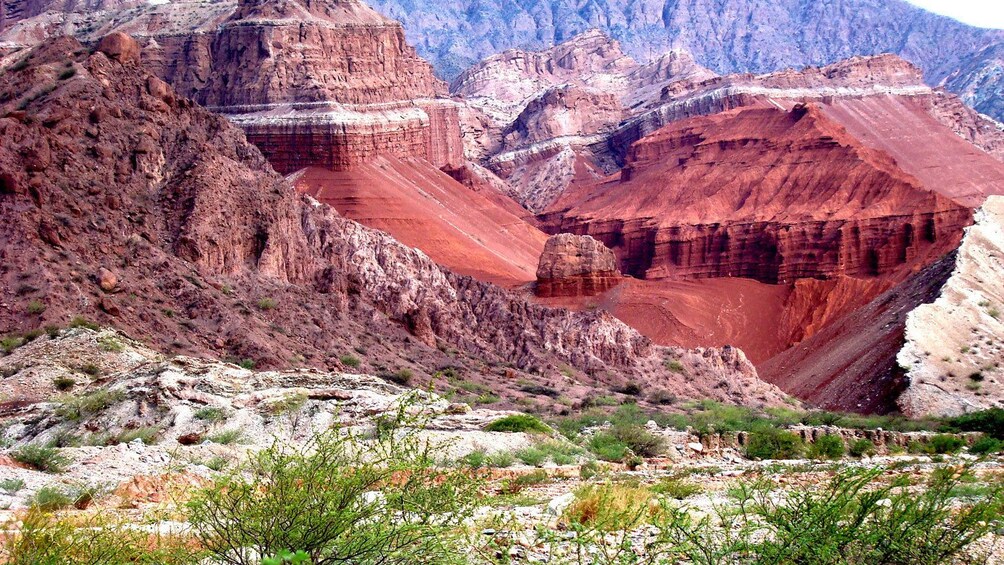 Colorful cliffs and rock formations of the Calchaquí Valley in Argentina