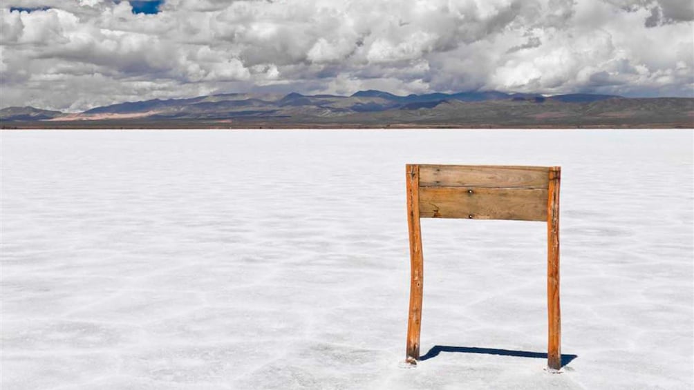 The expansive salt fields of Salinas Grandes in Argentina