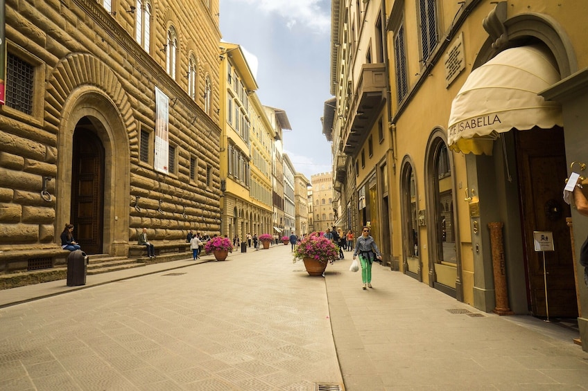 View down road of Florence, Italy