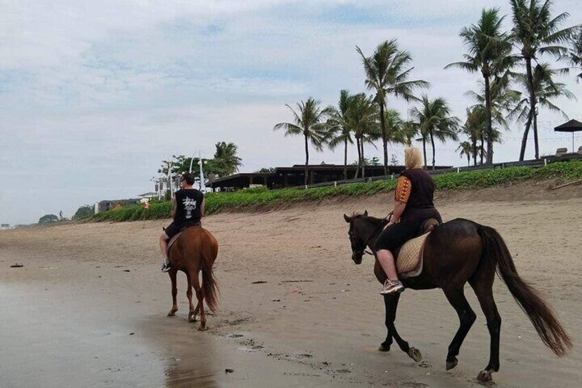 Bali Horse Riding In Seminyak beach 