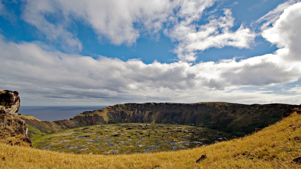 Beautiful view on Easter Island 