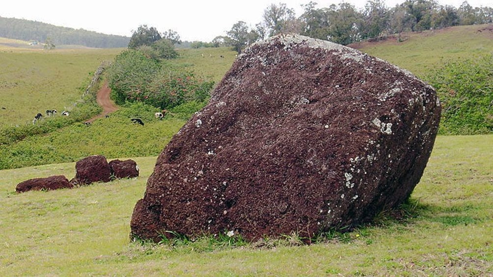 Huge rock seen on Easter Island 