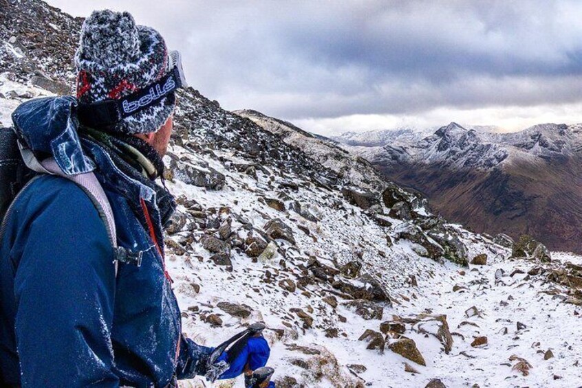 Winter Mountaineering Skills, become confident with ice axe and crampons