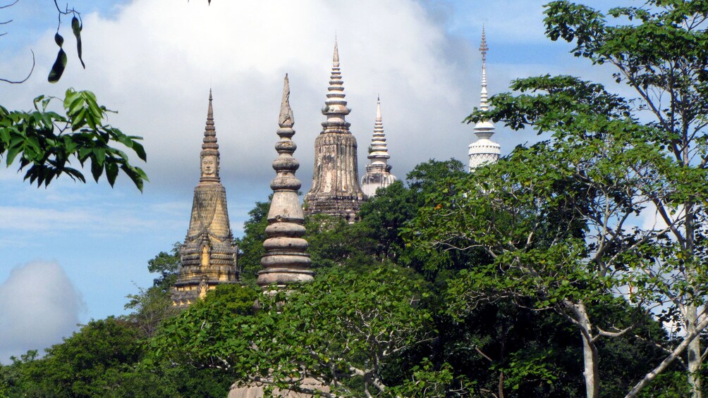 View of the main hill of Oudong in Phnom Penh