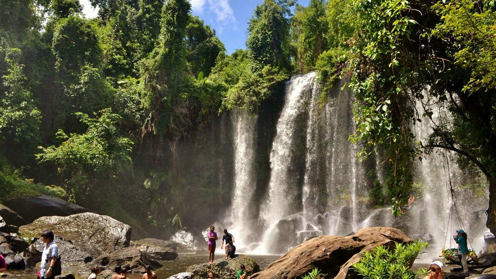 waterfall in siem reap