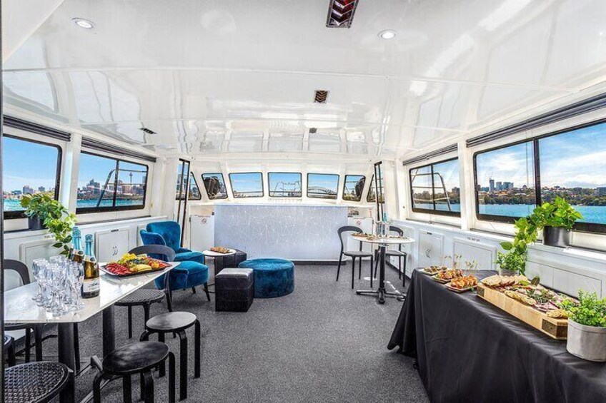 Vivid 90-Minute Sydney Harbour Intimate Catamaran Cruise with Canapes