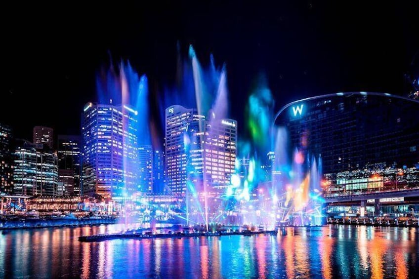 Vivid 90-Minute Sydney Harbour Intimate Catamaran Cruise with Canapes