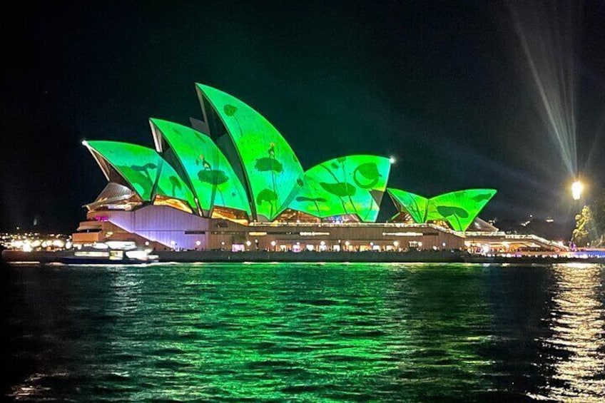 Vivid 90-Minute Sydney Harbour Intimate Catamaran Cruise with Canapes
