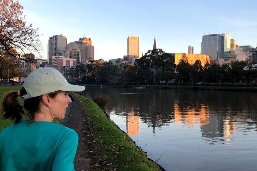 The sunrise glowing over the Yarra River is always a highlight