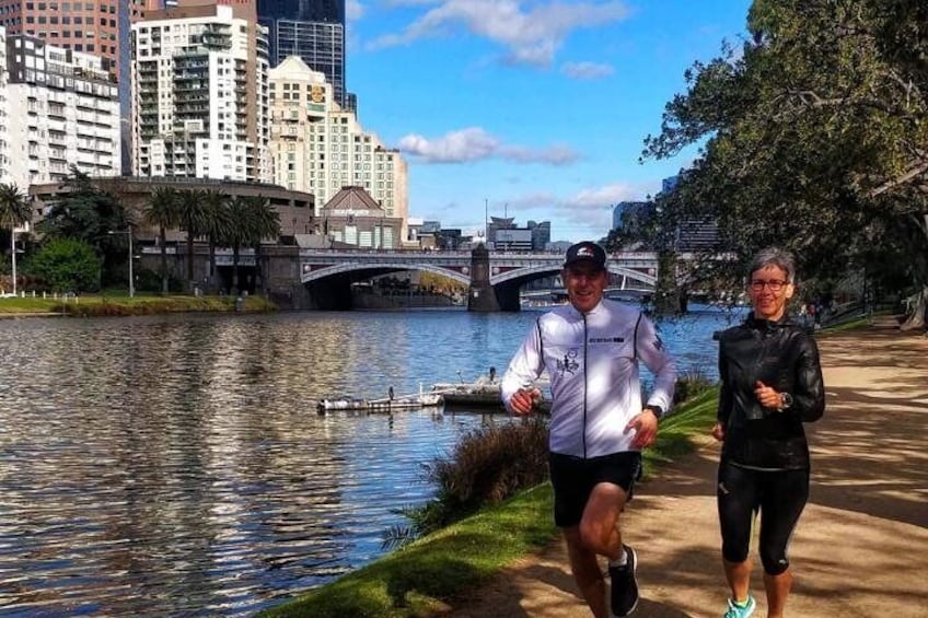 The start of the Yarra Sunrise Tour along the beautiful Yarra River