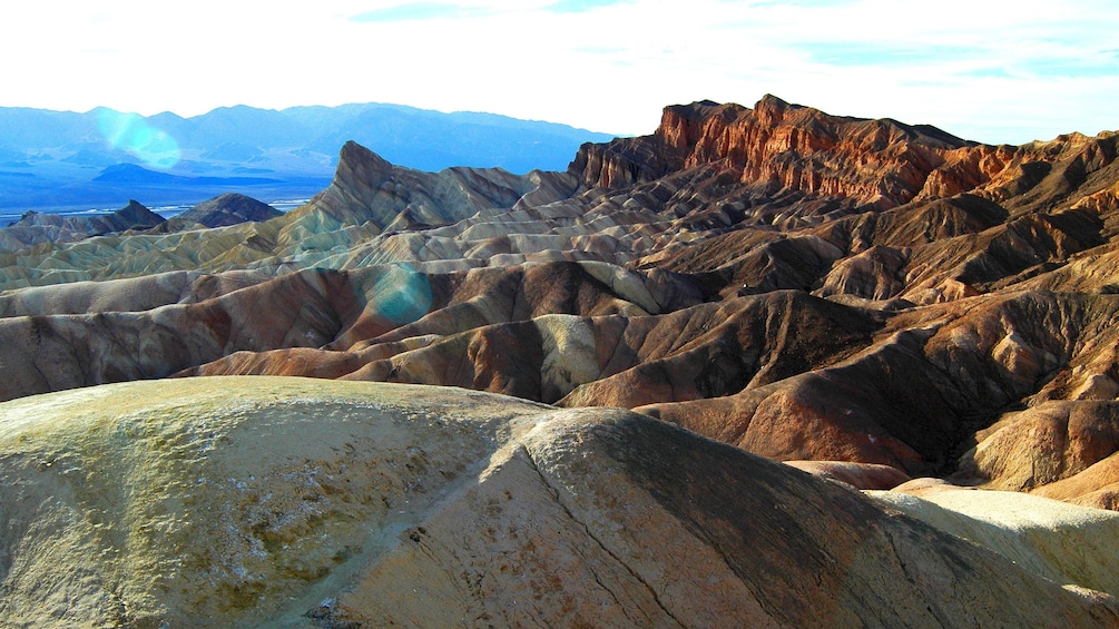 Experience panoramic views within Death Valley at sunset