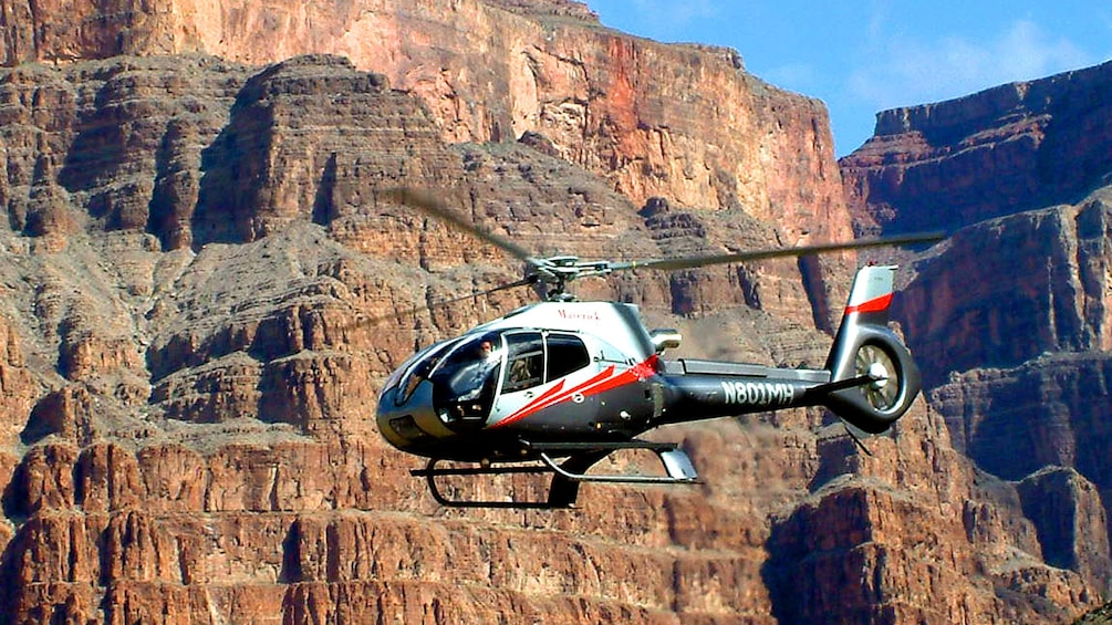 Take a helicopter ride through the Grand Canyon to multiple destinations on the tour