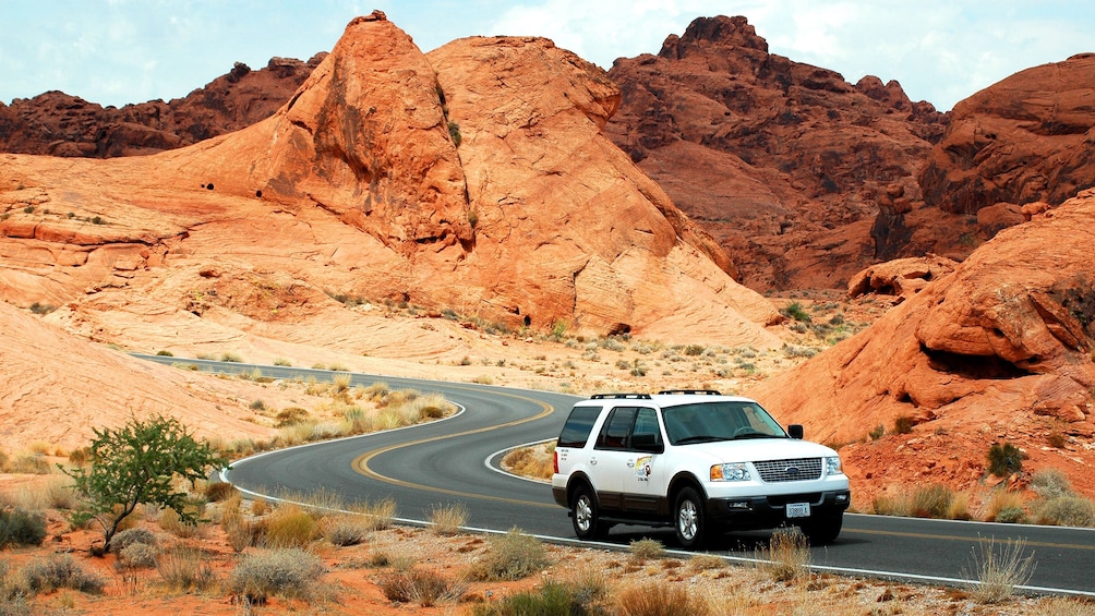 Traverse the Valley of Fire in a comfortable, air conditioned sports utility vehicle