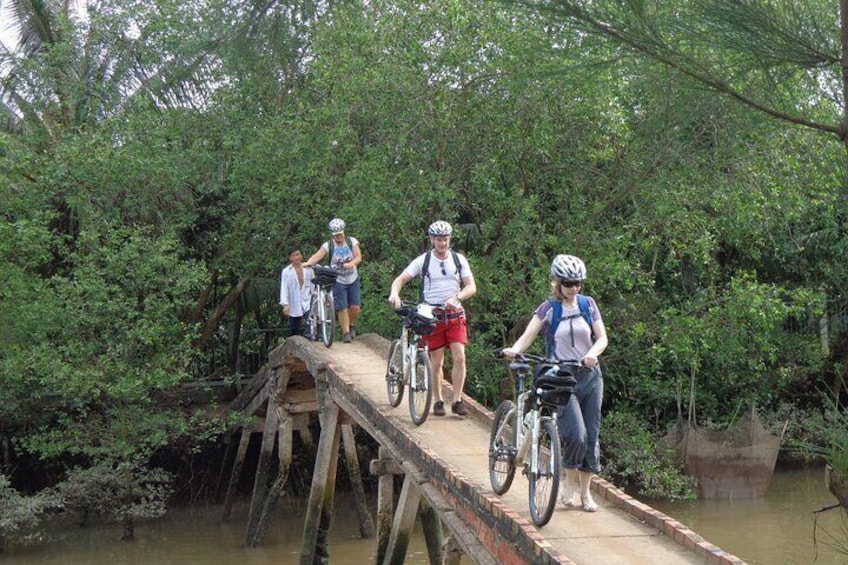Mekong Delta Cycling Tour PhnomPenh to SaiGon 4 days