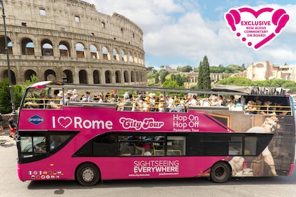 Panoramautsikt på busstur med hop-on/hop-off i Rom