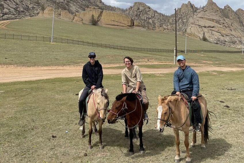 Horseback riding in Spring