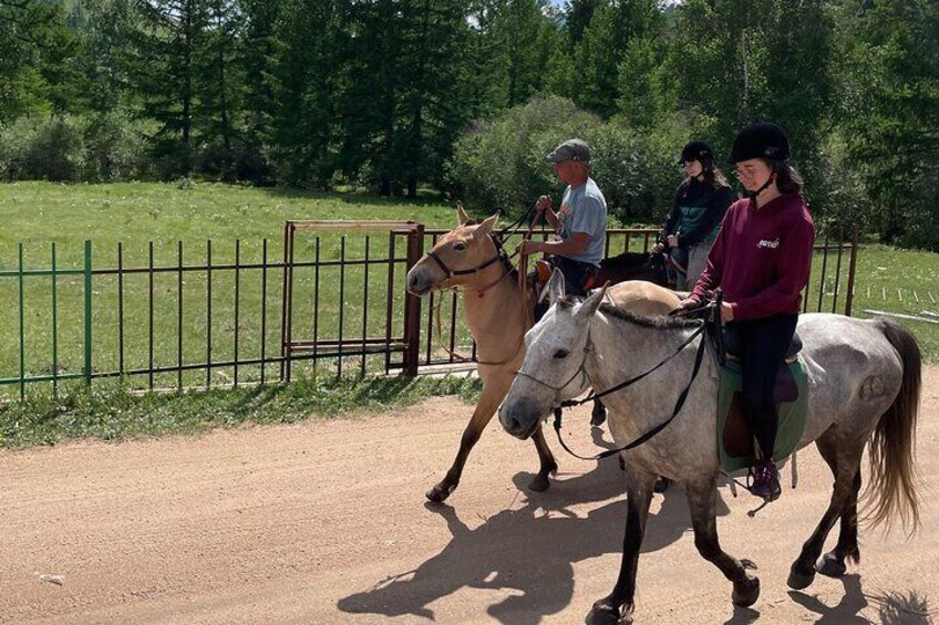 Horseback riding with a local guide. 