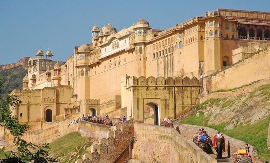 Hilltop Amer Fort in Jaipur