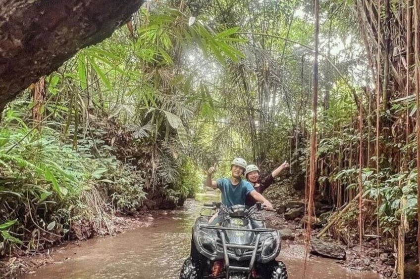 Ubud: Guide Atv Quad Bike, Infinity Pool and Waterfall