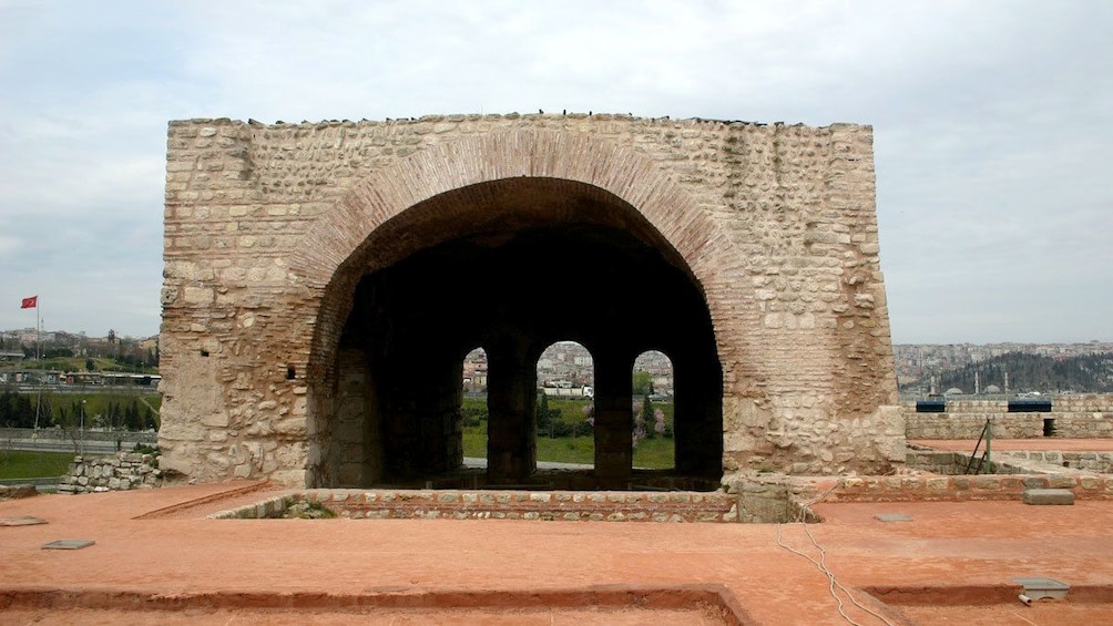 Brick dome building in Istanbul 